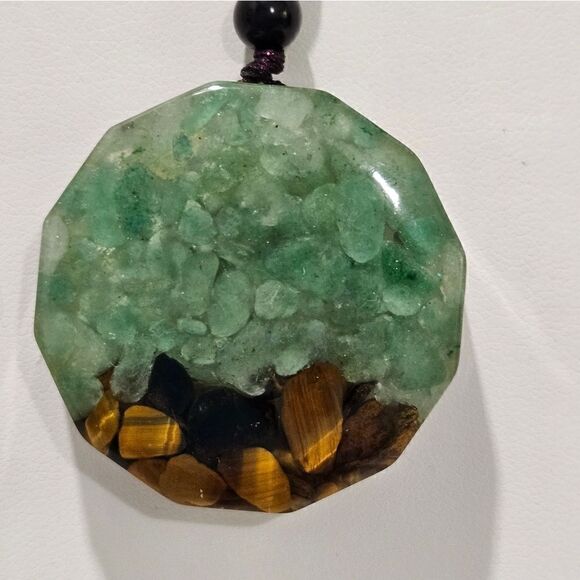NEW, Green Adventurine and Tiger Eye necklace. - Picture 4 of 6